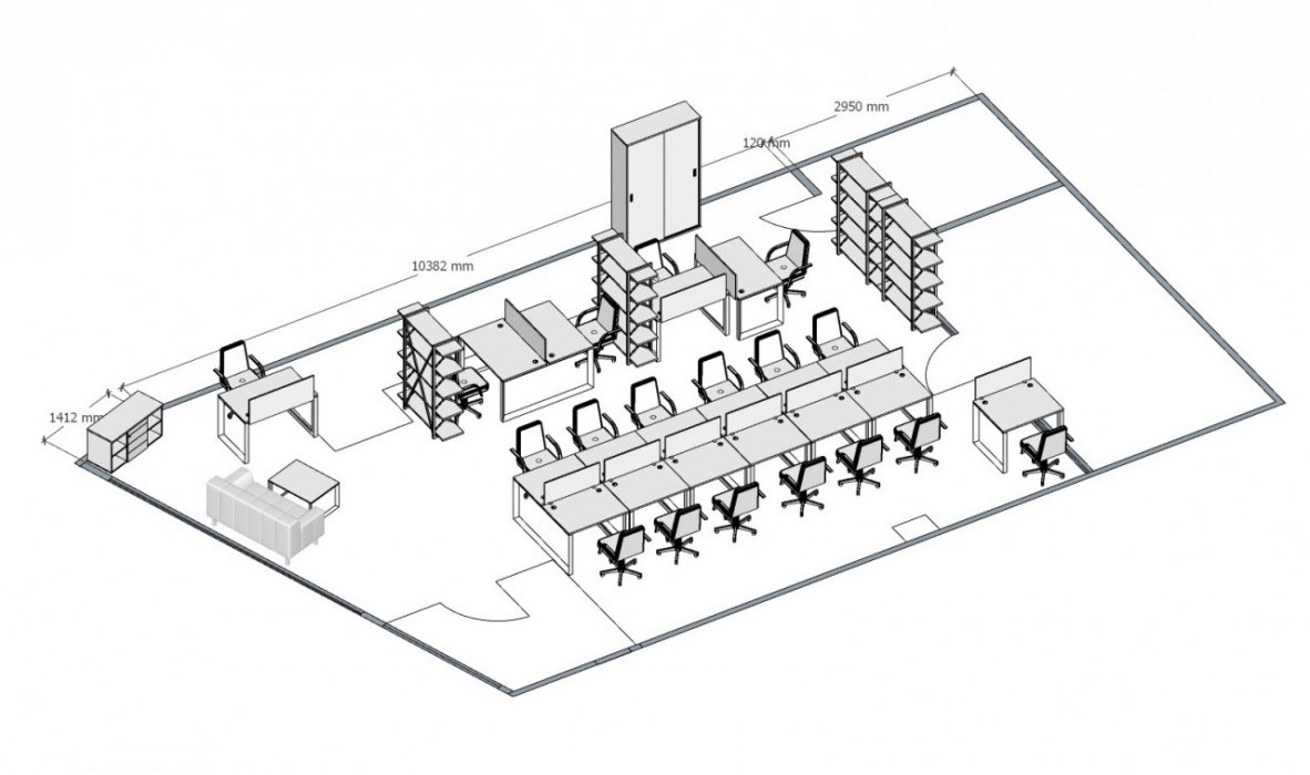 Мебель для персонала ONIX METALL - вид 7